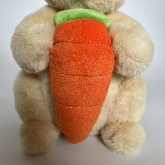 FAO Schwarz Bunny Rabbit Glow Brights Toy 12” Plush LED Light Up Carrot + Sound - Picture 4 of 13